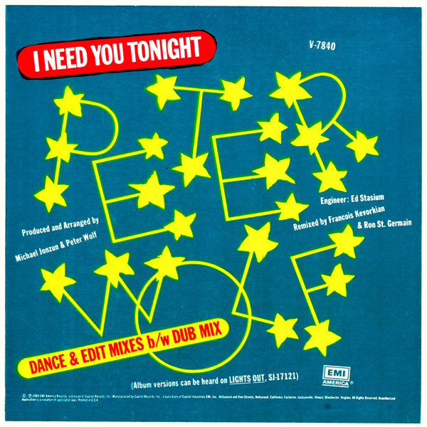 Wolf Peter — I need you tonight