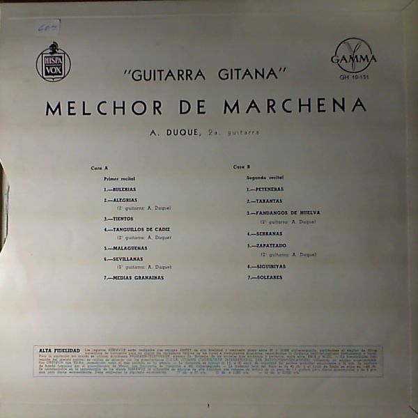 De Marchena Melchor — Guitarra Gitana