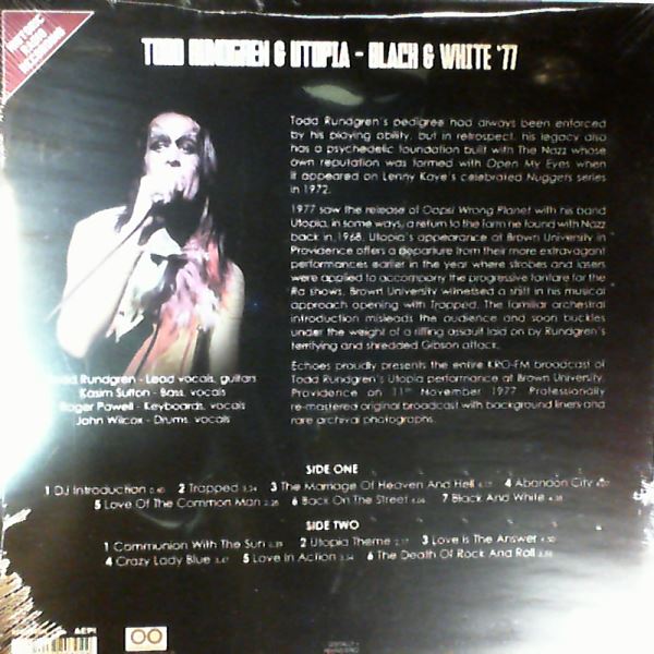 Rundgren Todd (Utopia) — Black & White '77