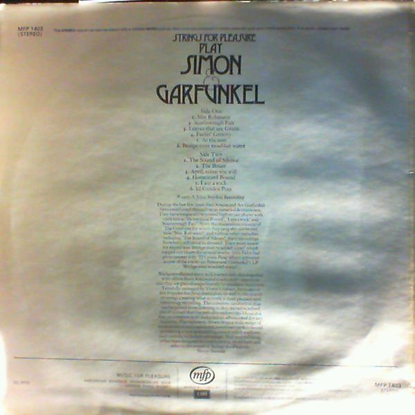 Strings For Pleasure (Simon & Garfunkel) — Strings For Pleasure Play Simon & Garfunkel