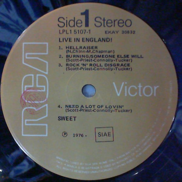 Sweet — Live in England!