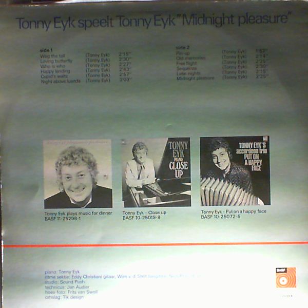 Eyk Tonny — Tonny Eyk speelt Tonny Eyk 'Midnight Pleasure'