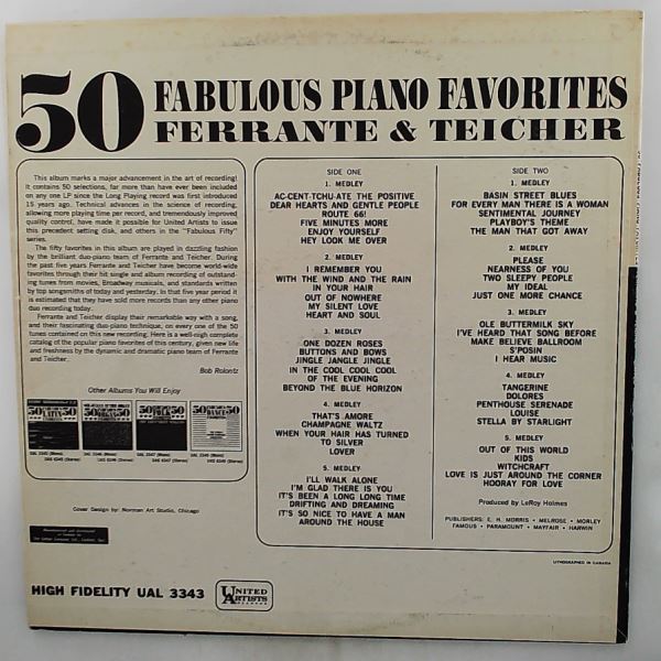 Ferrante & Teicher — 50 Fabulous Piano Favorites