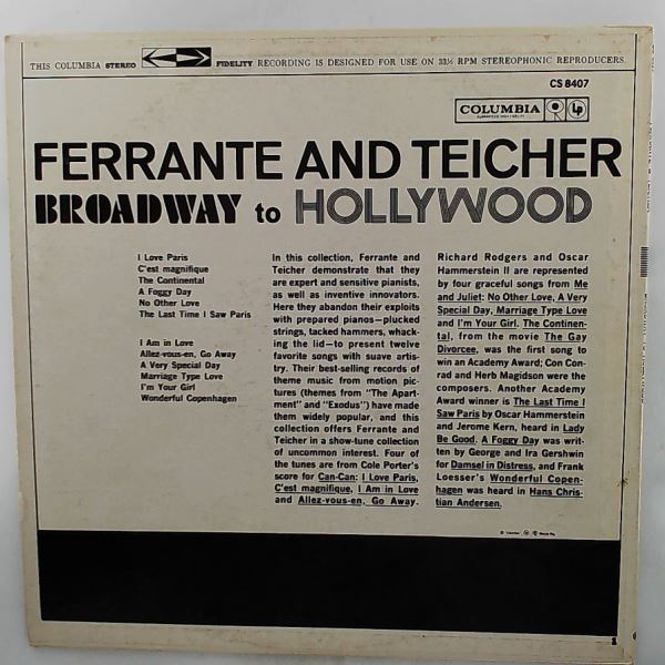 Ferrante & Teicher — Broadway To Hollywood