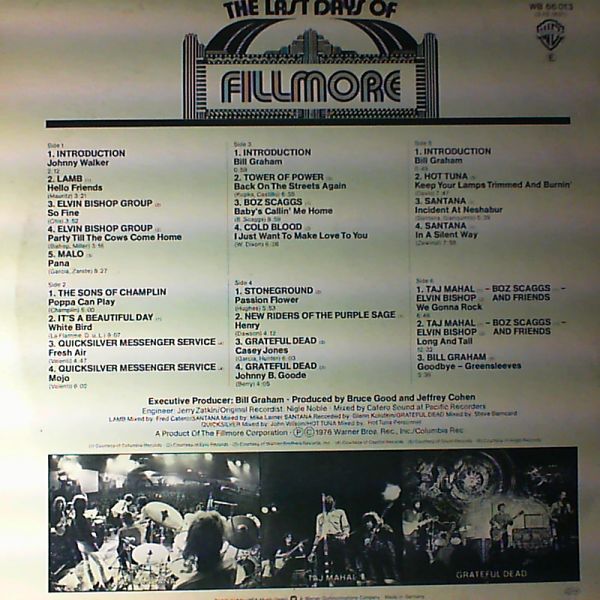 Various Artists — Fillmore Last Days