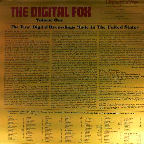Fox Virgil — Digital Fox - Volume One