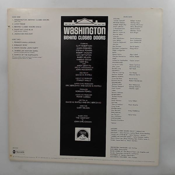 Frontiere Dominic — Washington: Behind Closed Doors (Original Music From)
