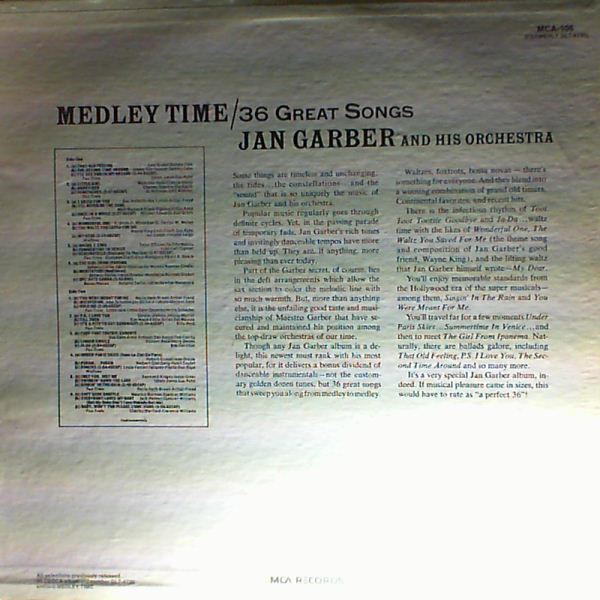 Garber Jan & His Orchestra — Medley Time