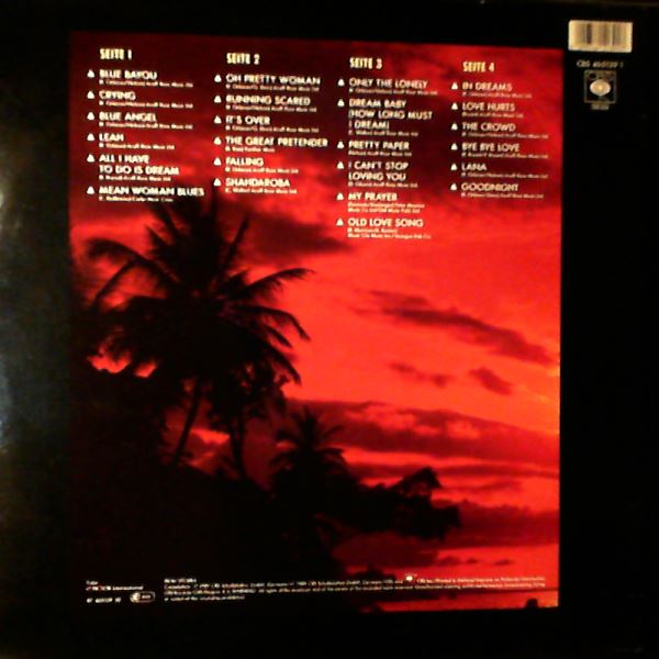 Orbison Roy — Blue Bayou - Seine 24 Schonsten Lovesongs