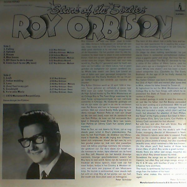 Orbison Roy — Stars of the sixties
