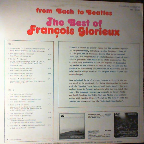 Glorieux Francois — From Bach To Beatles (The Best Of....)