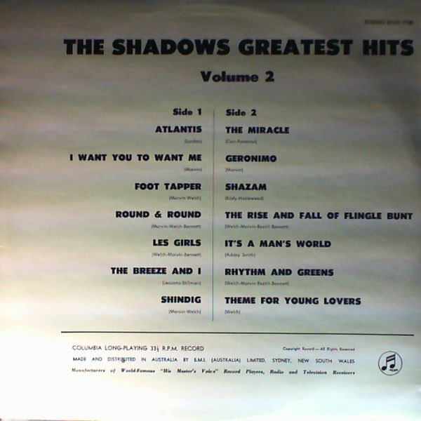 Shadows — Greatest Hits vol.2