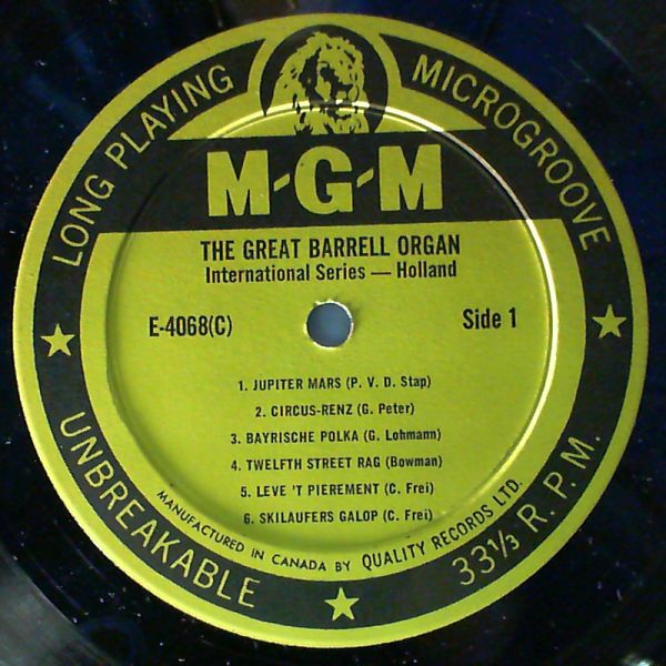 Great Barrell Organ — Great Barrell Organ