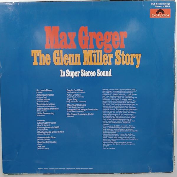 Greger Max — Miller Glenn Story