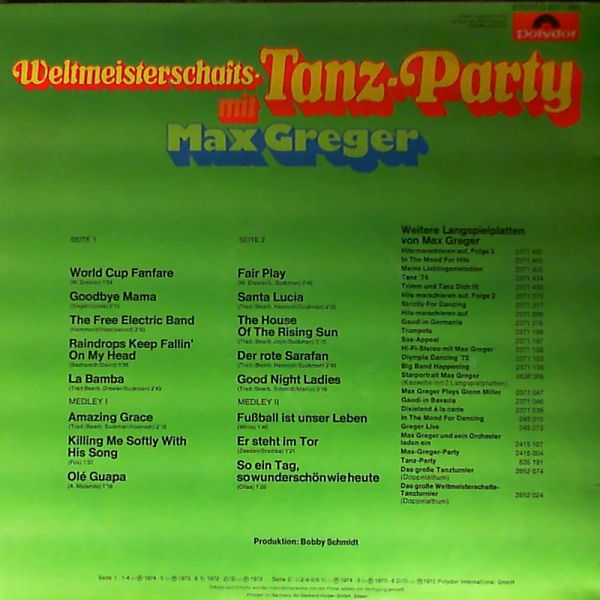 Greger Max — Weltmeisterschafts Tanz-Party