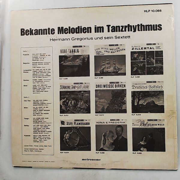 Gregorius Hermann Und Sein Sextett — Bekannte Melodien Im Tanzrhythmus
