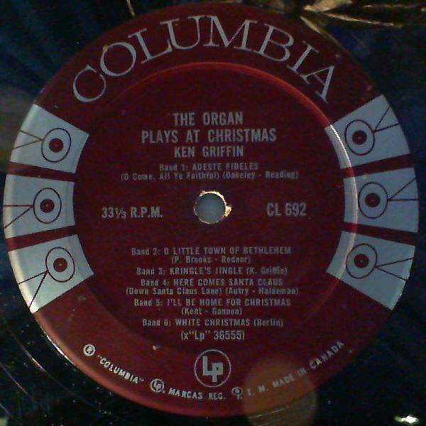 Griffin Ken — Organ Plays At Christmas