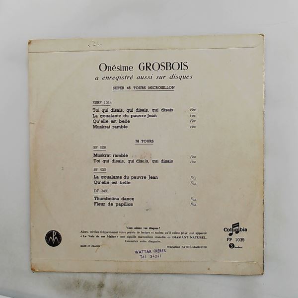 Grosbois Onesime Et Son Piano D'Occasion — Grosbois Onesime Et Son Piano D'Occasion