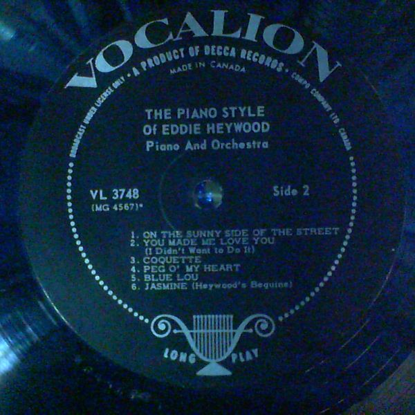 Heywood Eddie — Piano Style Of Heywood Eddie