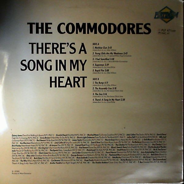 Commodores — There's A Song In My Heart
