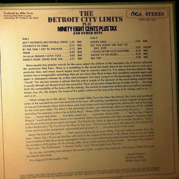 Detroit City Limits — Ninety-Eight Cents Plus Tax