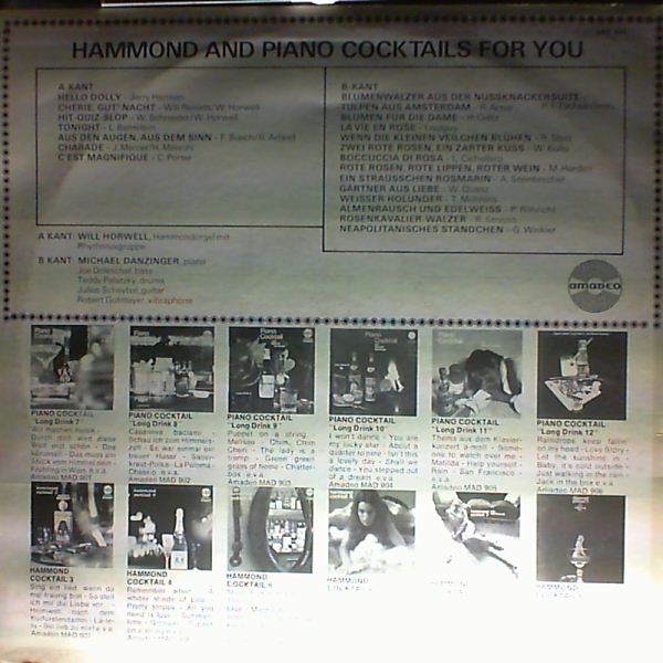 Horwell Will & Danzinger Michael — Piano & Hammond/ Cocktails For You