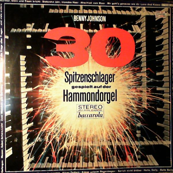 Johnson Benny — 30 Spitzen-Schlager Gespielt Auf Der Hammondorgel