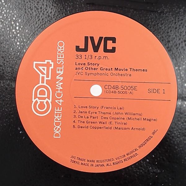 JVC Symphonic Orchestra — Love Story And Other Great Movie Themes