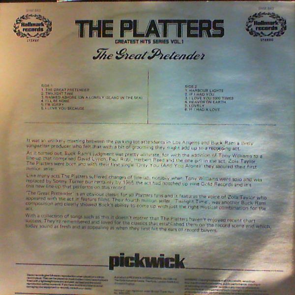 Platters — Greatest Hits Series Vol.1 The Great Pretender
