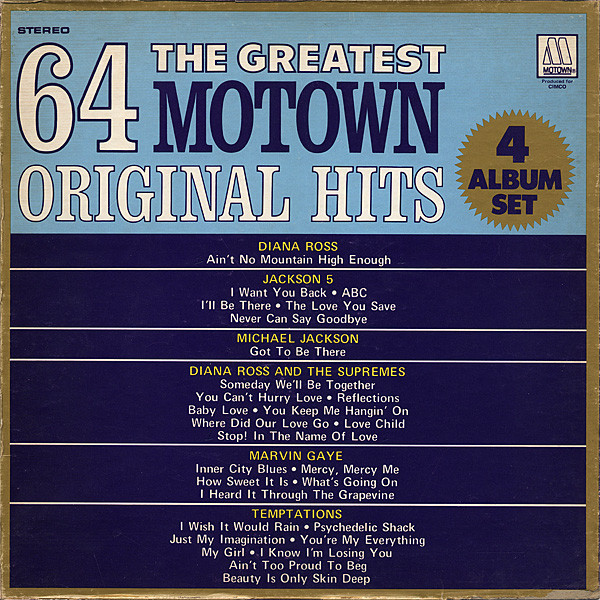 Various Artists (Jackson Michael, Jackson 5, Ross Diana And The Supremes, Gaye Marvin, Temptations) — Greatest 64 Motown Original Hits
