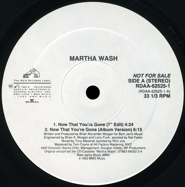 Wash Martha — Now That You're Gone
