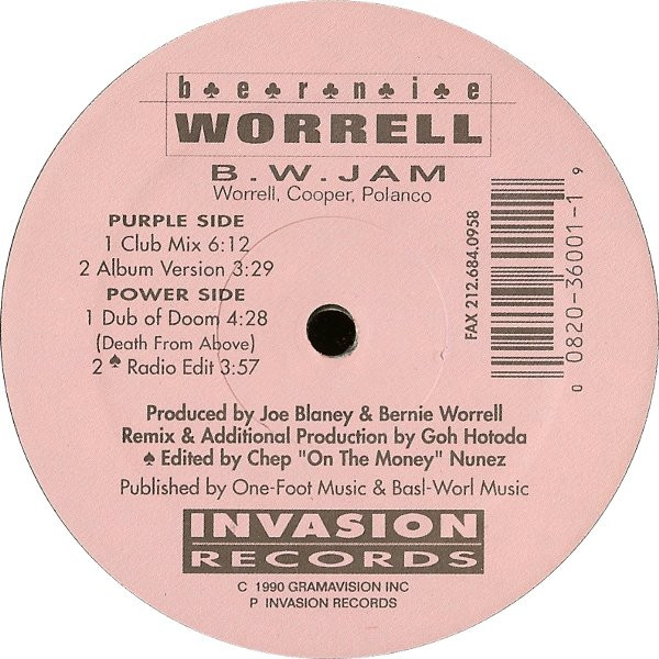 Worrell Bernie (ex - Parliament / Funkadelic) — B.W. Jam