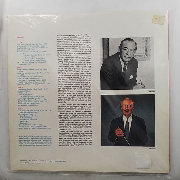 Kostelanetz Andre & His Orchestra — Columbia Album Of Rodgers Richard