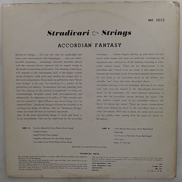 Kostellani Mario, Stradivari Strings — Accordion Fantasy (Strings In Motion)
