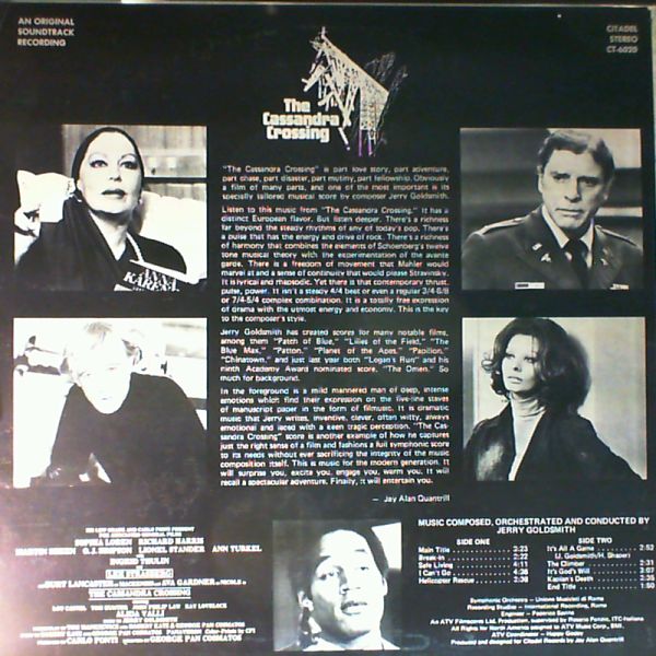 Goldsmith Jerry — "Cassandra Crossing". Original Motion Picture Soundtrack