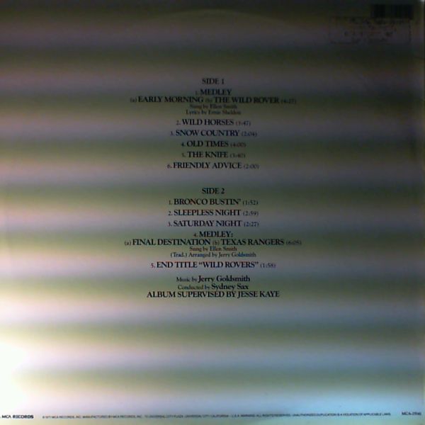 Goldsmith Jerry — "Wild Rovers". Original Motion Picture Soundtrack