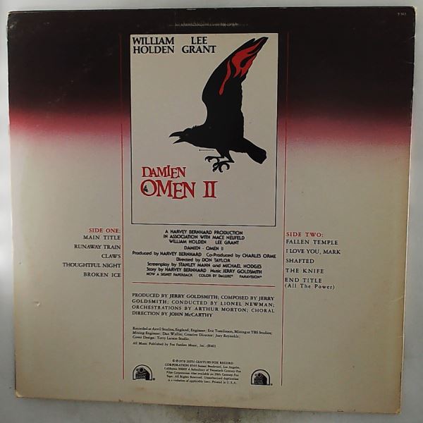 Goldsmith Jerry — Damien Omen 2 (Original Motion Picture Soundtrack)