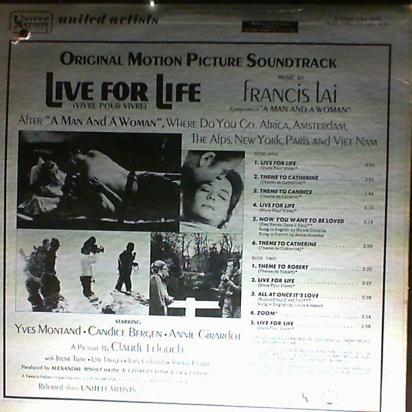 Lai Francis — Live For Life (Vivre Pour Vivre) - Original Motion Picture Soundtrack