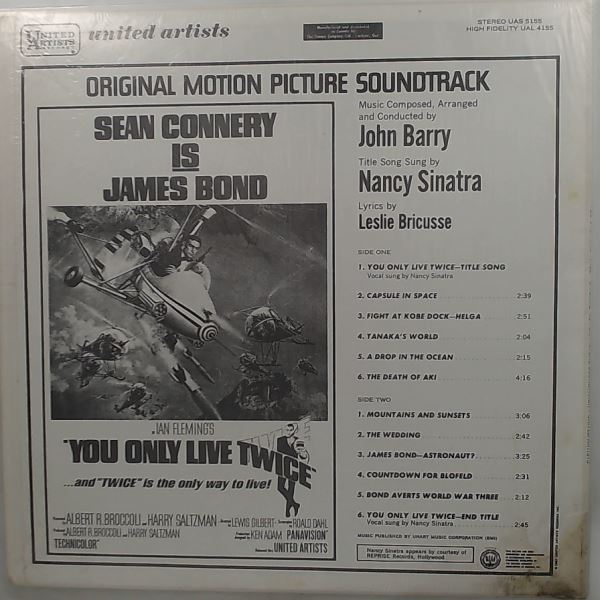 Sinatra Nancy / Barry John — You Only Live Twice (Original Motion Picture Soundtrack)