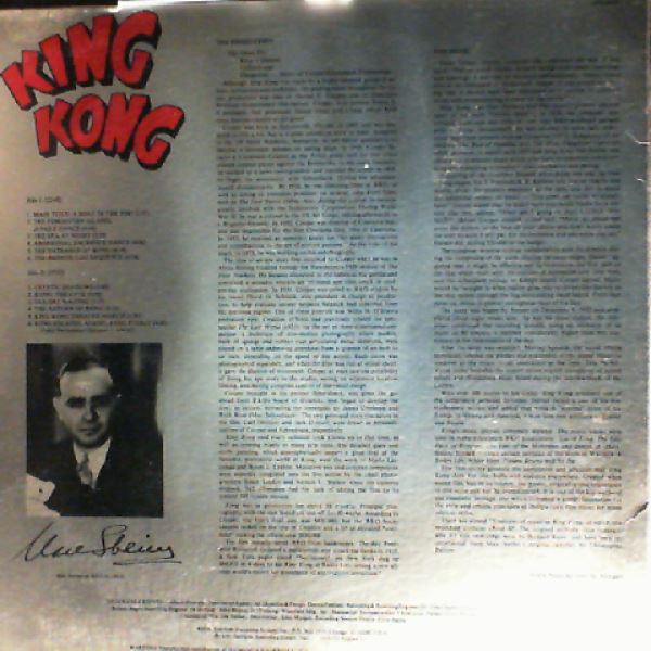 Steiner Max — King Kong: The Original Motion Picture Score 1933