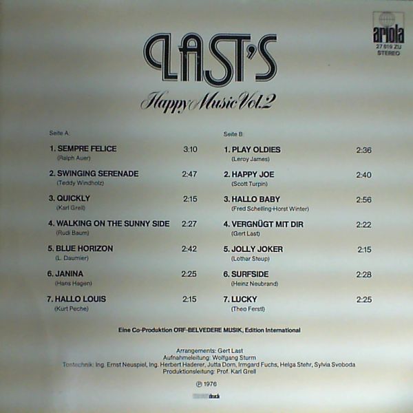 Last Gert — Last's Happy Music, Vol. 2