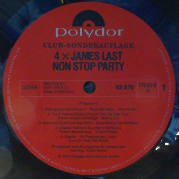 Last James — 4x James Last (Last Non Stop Party/Happy Hammond/Hits Instrumental/ Band and The Singers