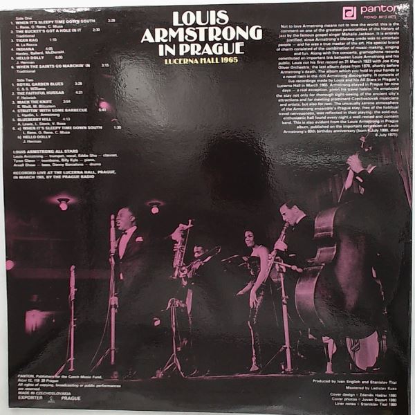 Armstrong Louis — Armstrong Louis In Prague (Lucerna-1965 - Lucerna Hall-Prague 1965 - Live)