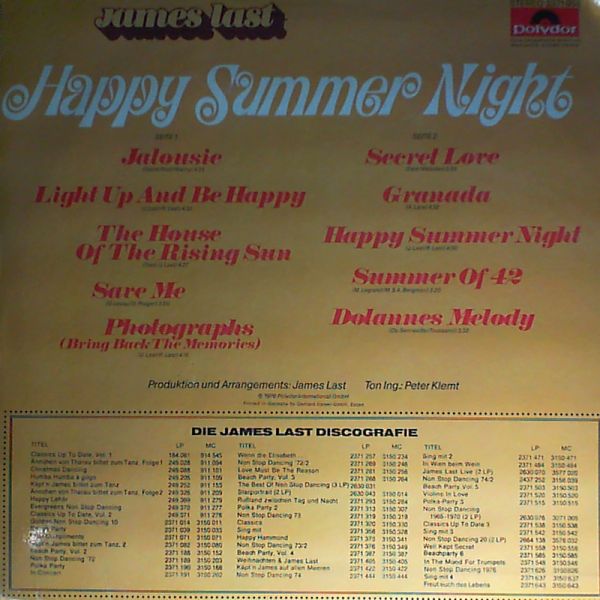 Last James — Happy Summer Night