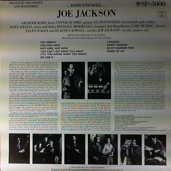 Jackson Joe — Body And Soul