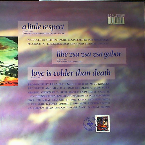 Erasure — A Little Respect
