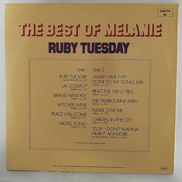 Melanie — Best Of Melanie (Ruby Tuesday)