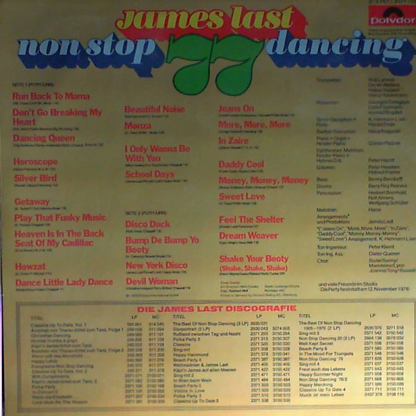 Last James — Non Stop Dancing '77