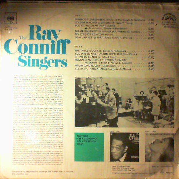 Conniff Ray Singers — Conniff Ray Singers (Somebody Loves Me)