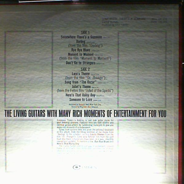 Living Guitars — Somewhere there's a someone